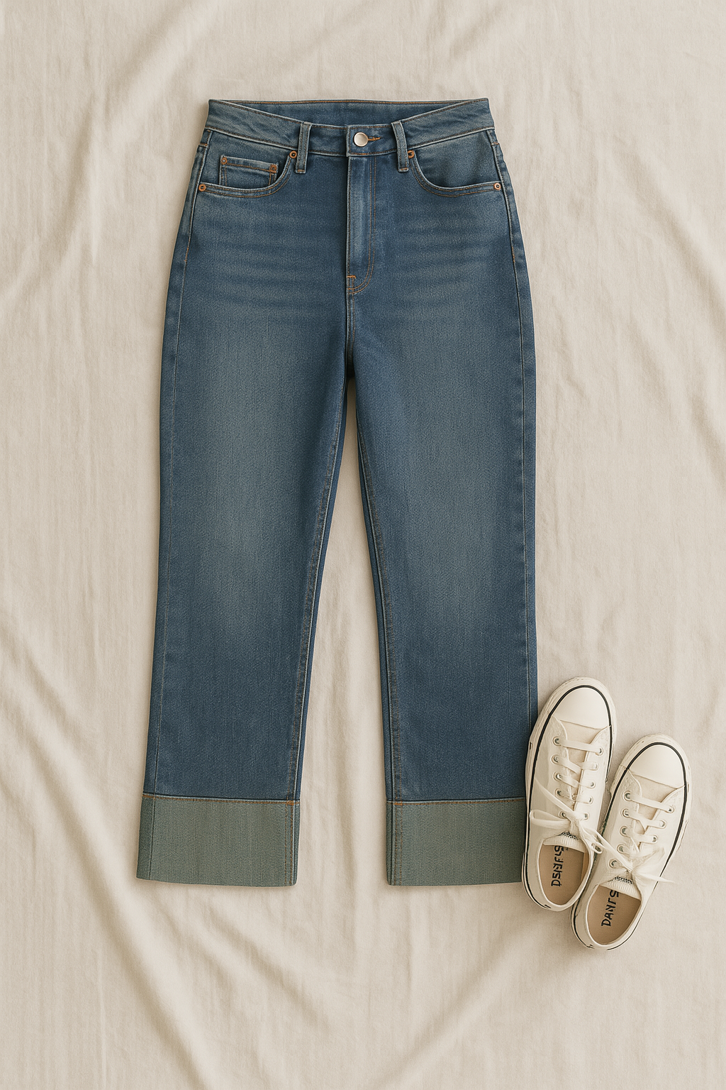 Women’s Jeans – Korean Color Block Look, Slimming & Versatile