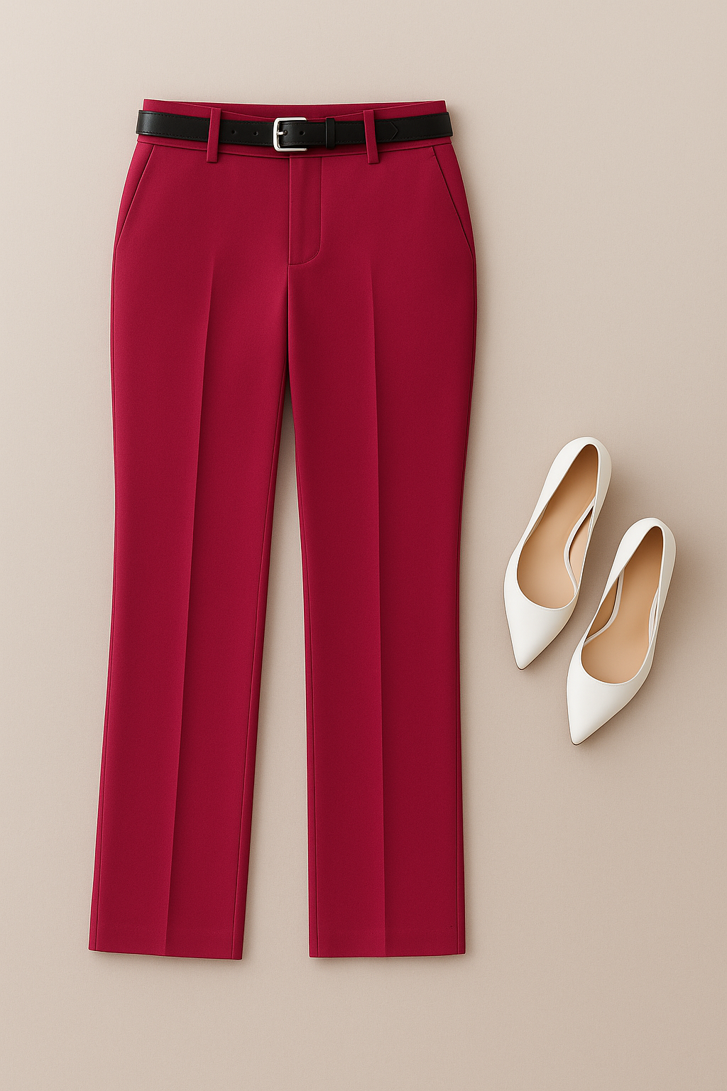 Women’s Pencil Pants – Korean Office Look, High-Waisted & Elegant