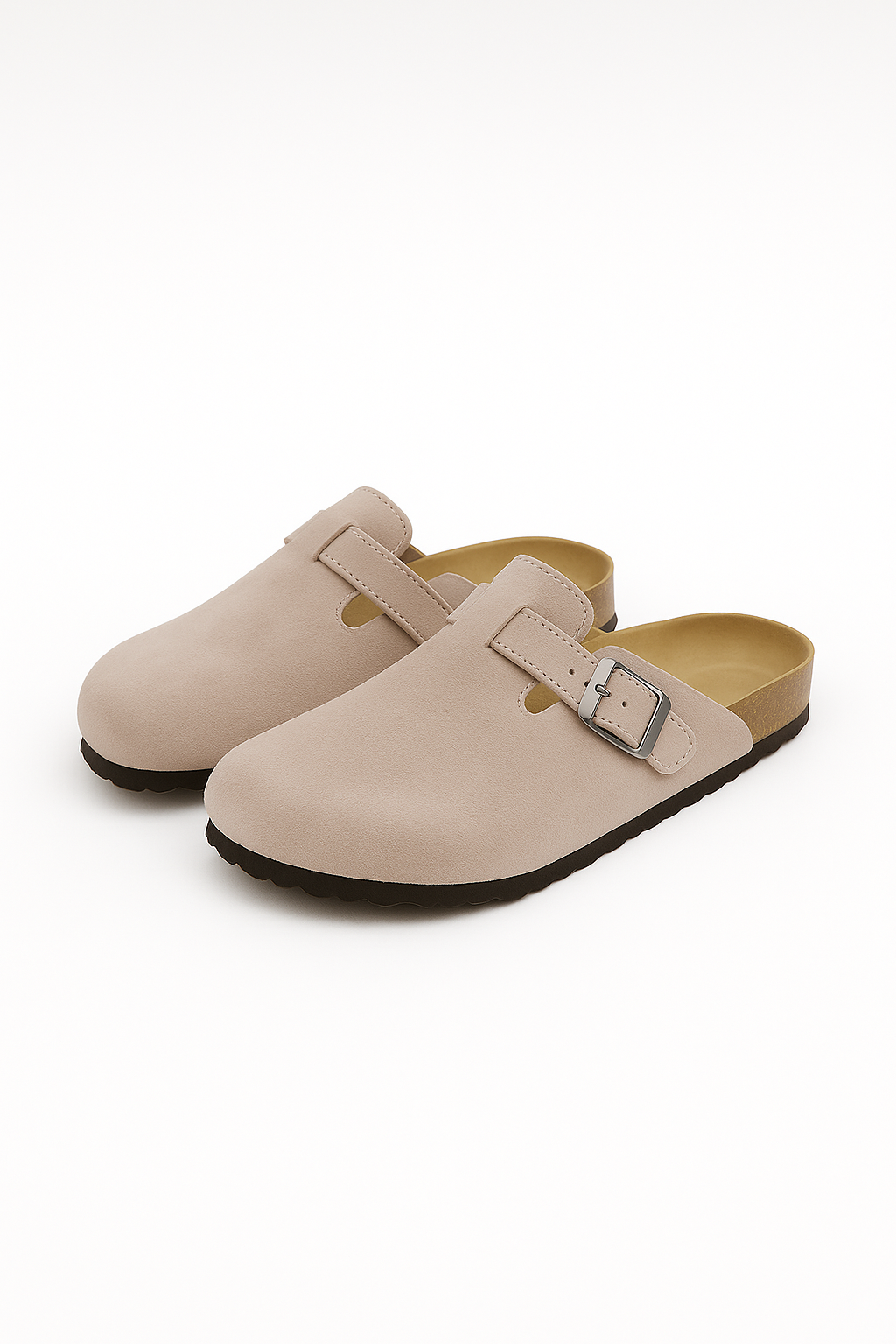 Women Sandals – Suede-Look Slip-On, Cushioned & Supportive