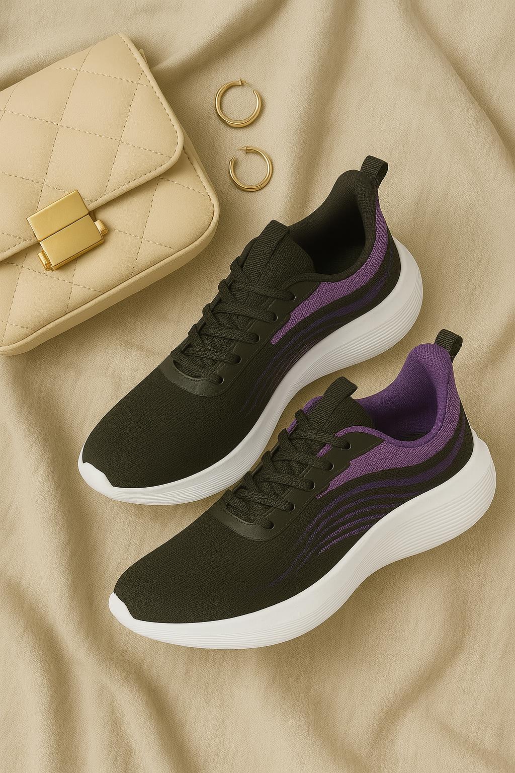 Women’s Sneakers – Mesh Look, Breathable & Anti-Slip
