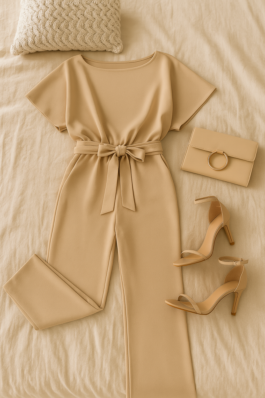 Women's Jumpsuit – Draped Look, Elegant & Comfortable