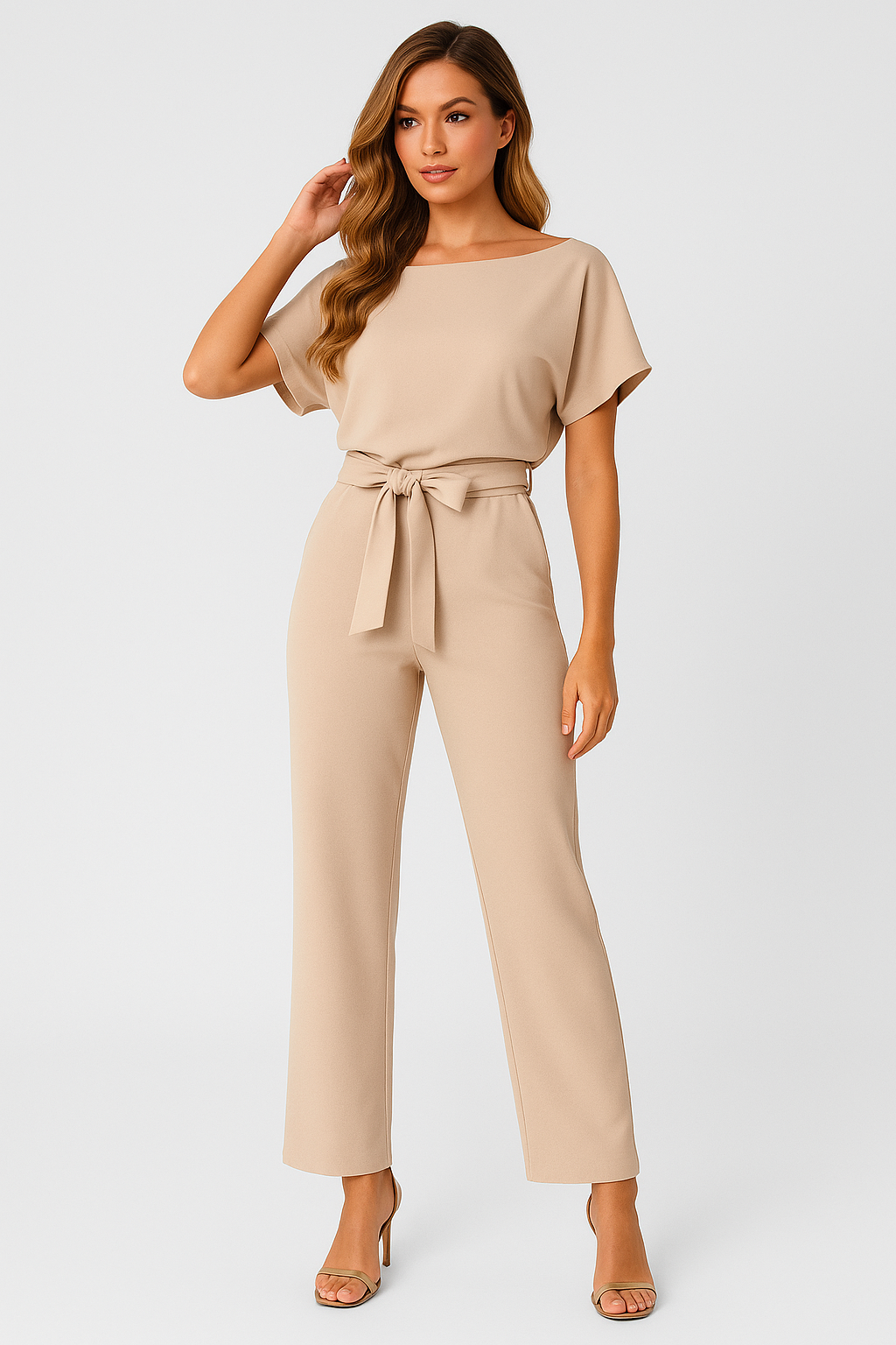Women's Jumpsuit – Draped Look, Elegant & Comfortable