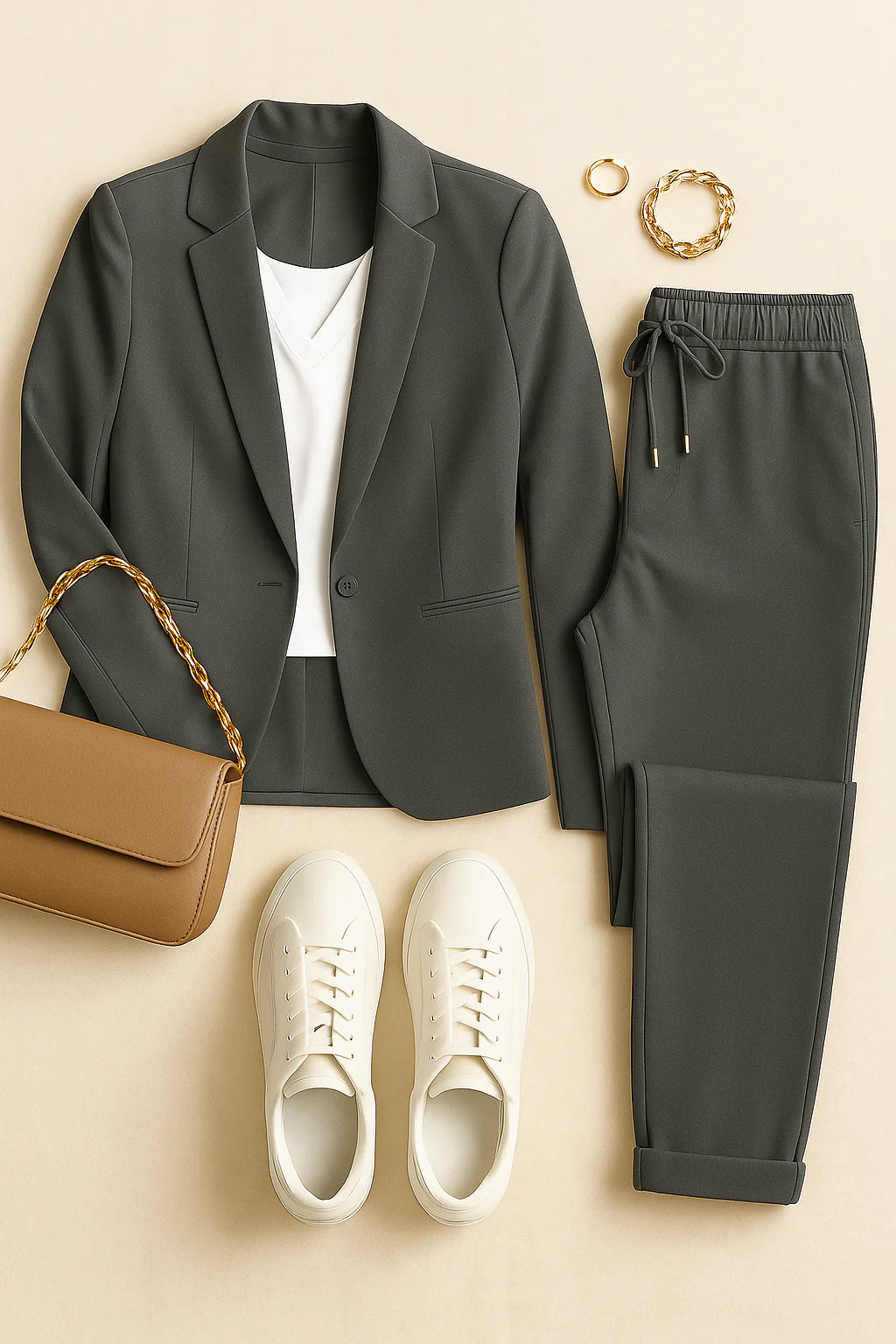 Women's Blazer Set – Elegant Two-piece, Comfortable and Stylish