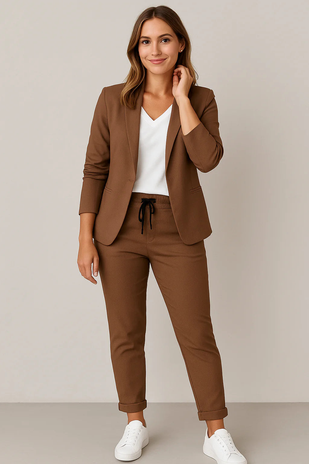 Women's Blazer Set – Elegant Two-piece, Comfortable and Stylish