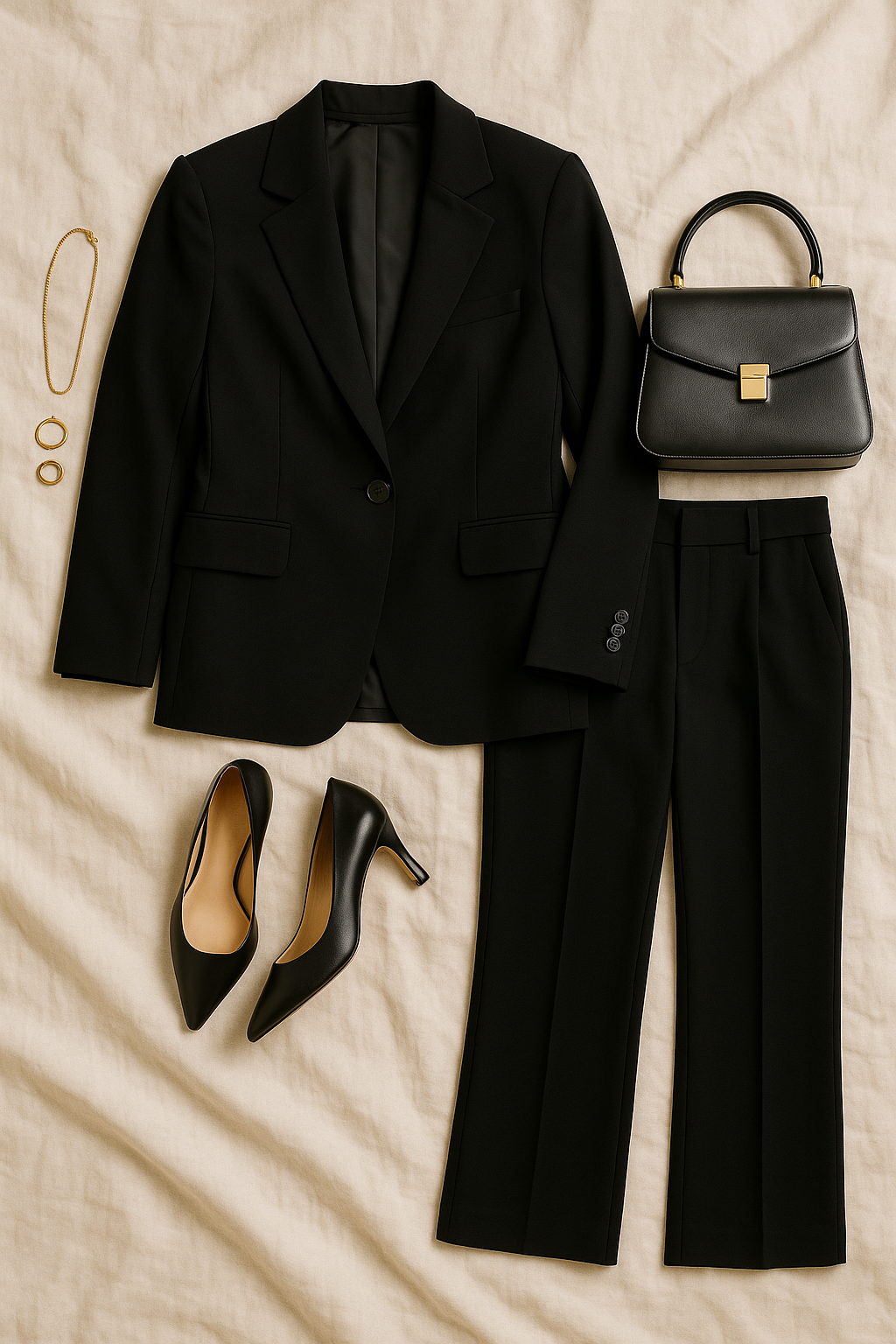 Women’s Business Set – Classic Comfort Fit Blazer & Pants