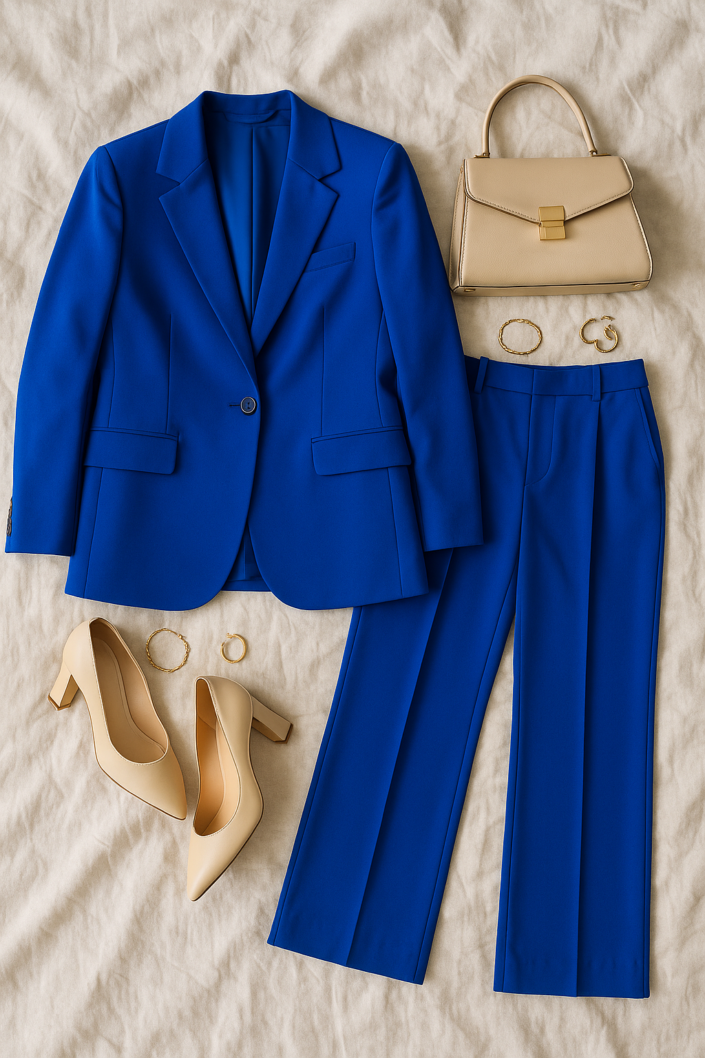 Women’s Business Set – Classic Comfort Fit Blazer & Pants