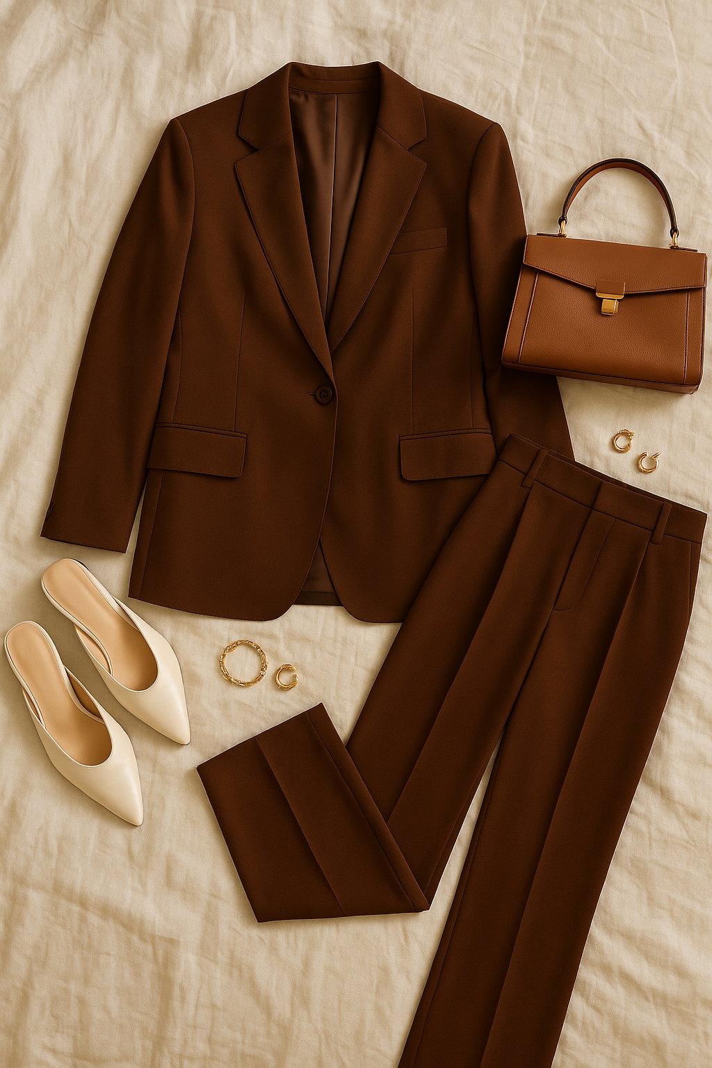 Women’s Business Set – Classic Comfort Fit Blazer & Pants