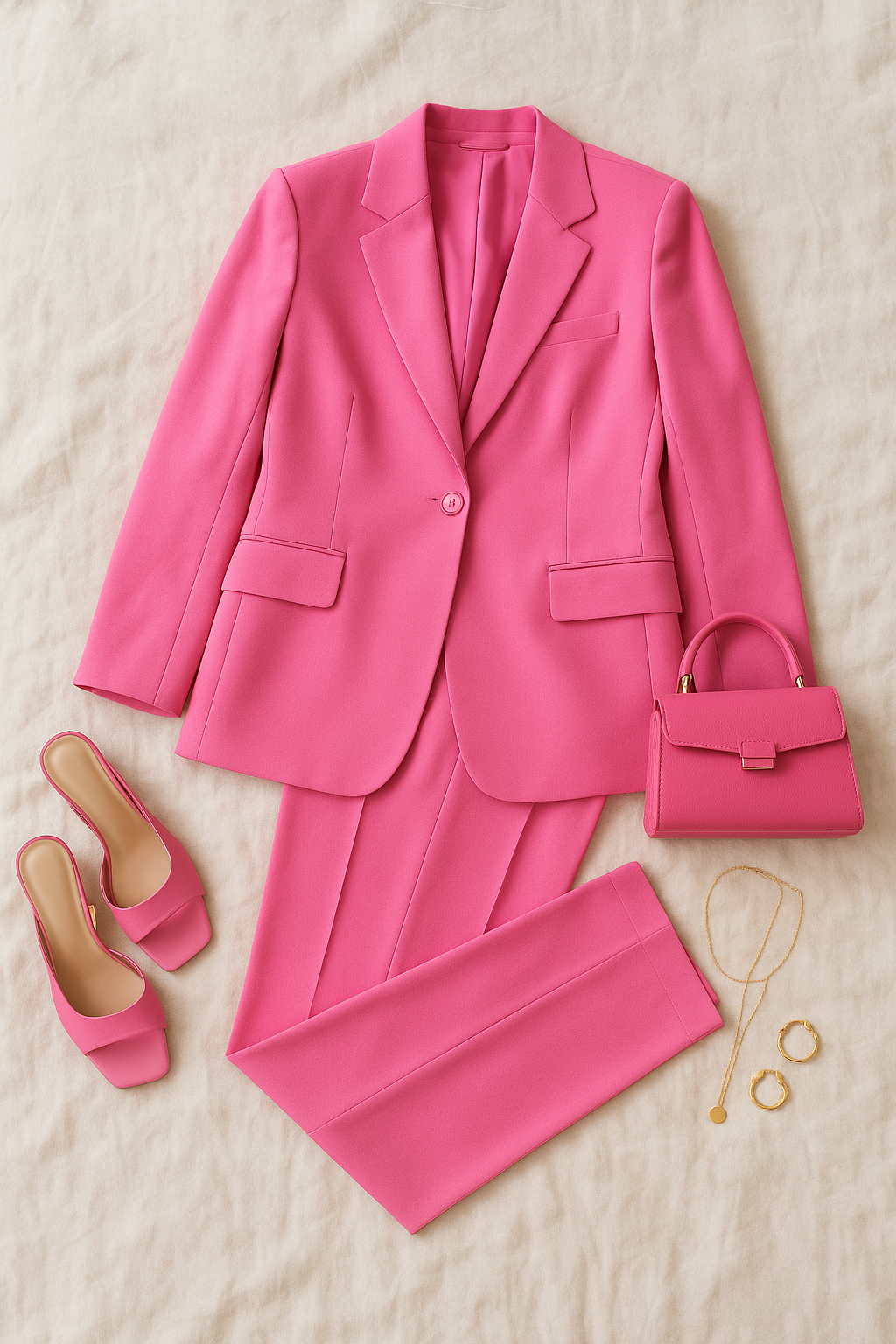 Women’s Business Set – Classic Comfort Fit Blazer & Pants