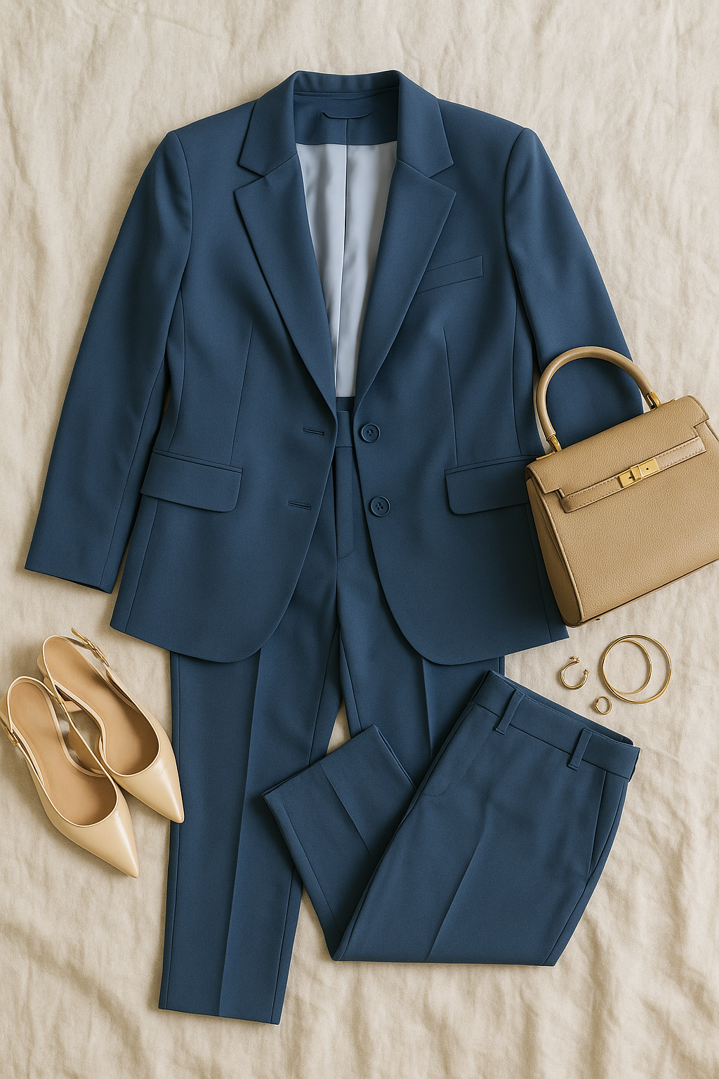 Women's Business Set – Elegant Slim Fit Blazer & Pants