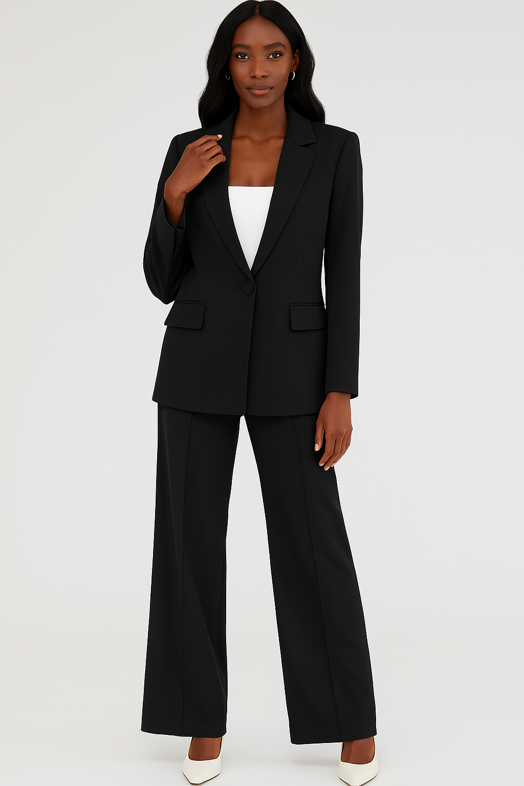 Women’s Business Set – Classic Comfort Fit Blazer & Pants