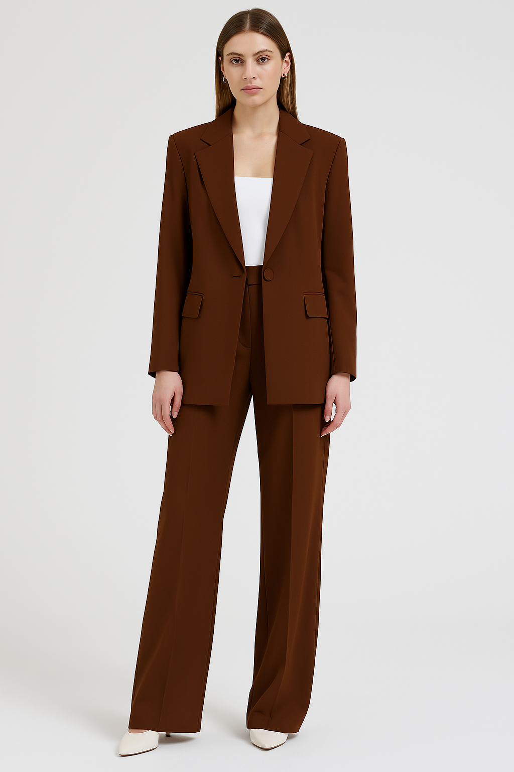 Women’s Business Set – Classic Comfort Fit Blazer & Pants
