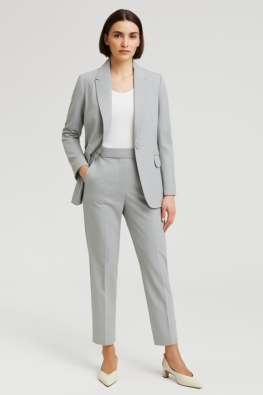 Women's Business Set – Elegant Slim Fit Blazer & Pants