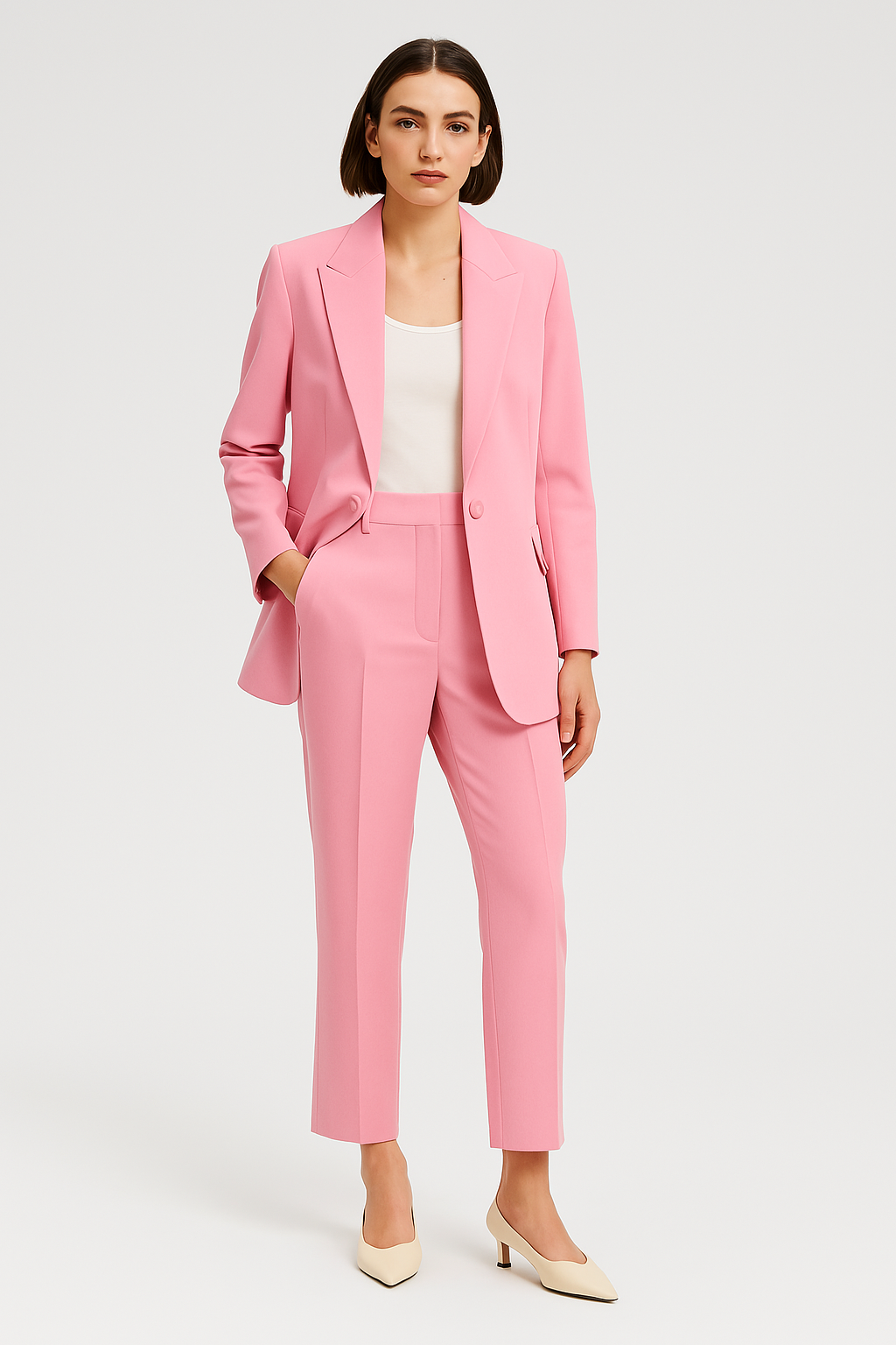 Women's Business Set – Elegant Slim Fit Blazer & Pants