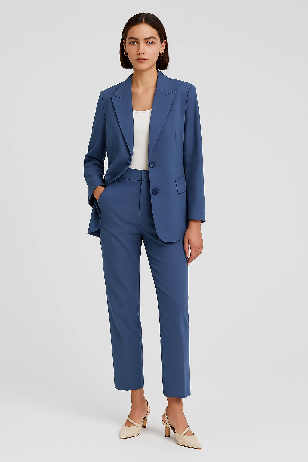 Women's Business Set – Elegant Slim Fit Blazer & Pants