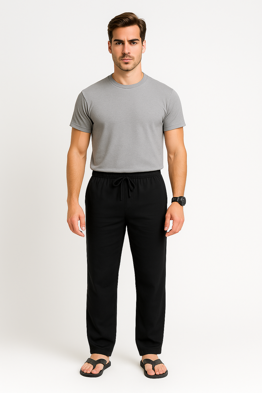 Men’s Pants – Relaxed Beach Look, Breathable & Easy Fit