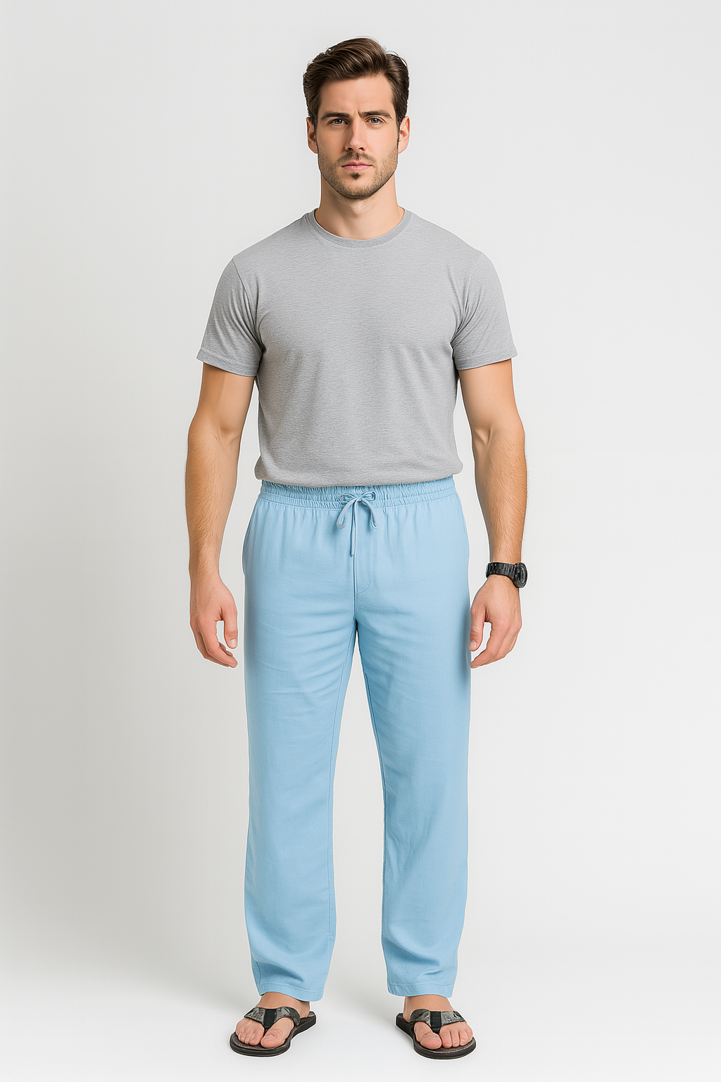 Men’s Pants – Relaxed Beach Look, Breathable & Easy Fit