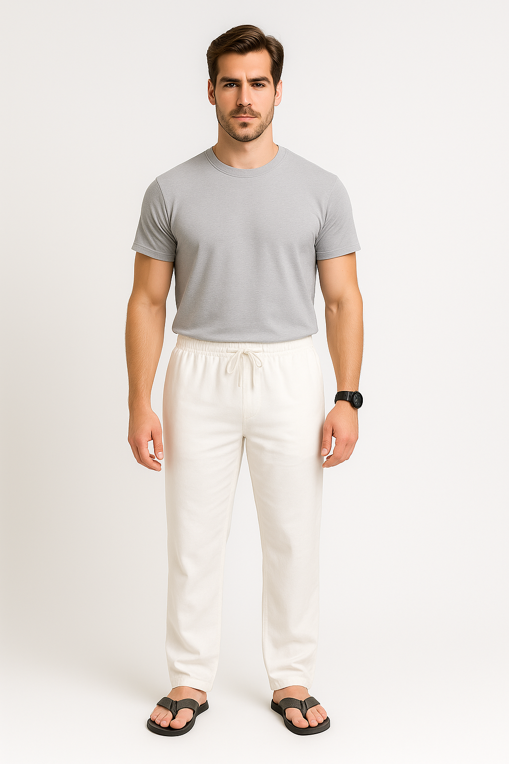 Men’s Pants – Relaxed Beach Look, Breathable & Easy Fit