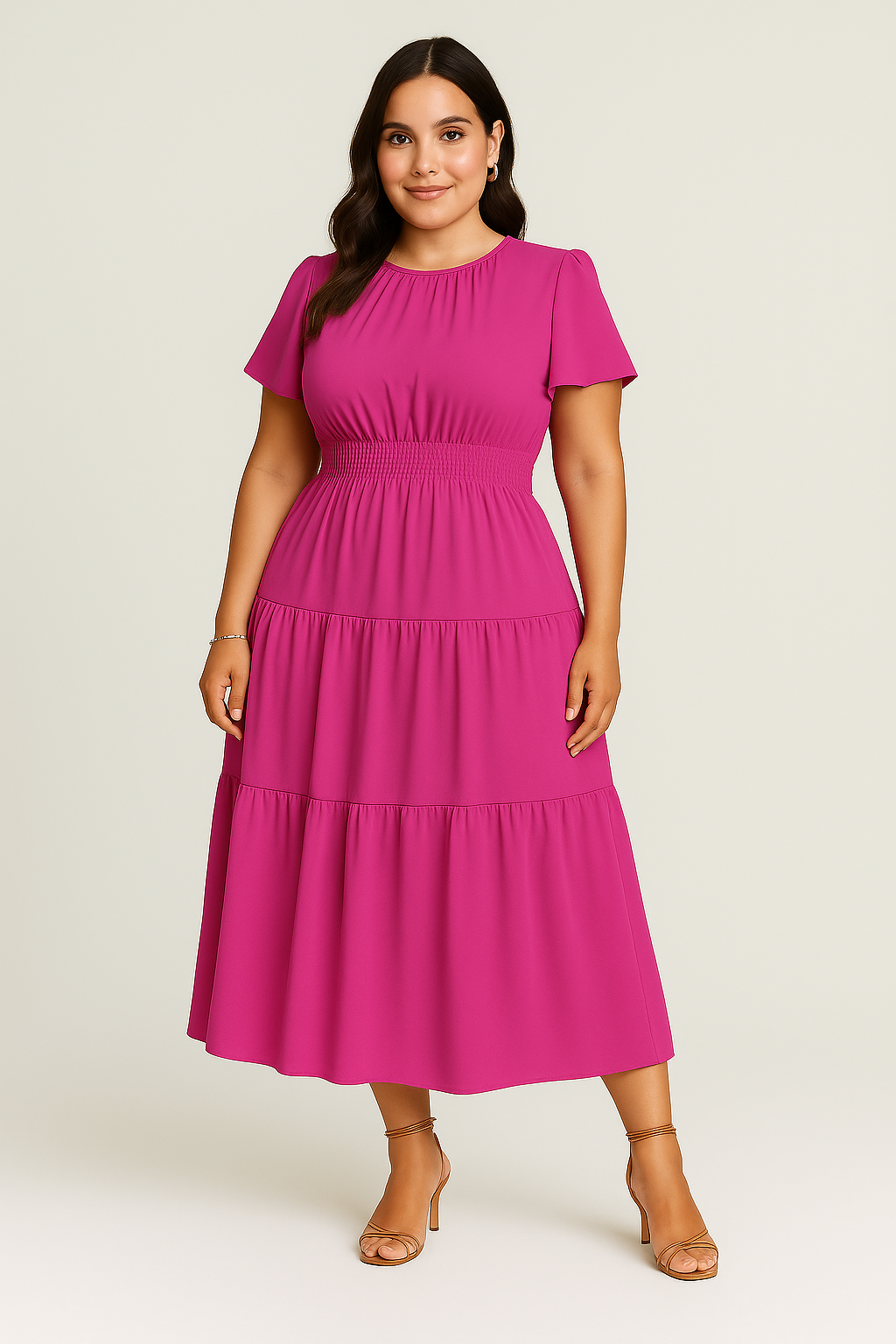 Women’s Maxi Dress – Smocked Vintage Style, Elegant & Flowy