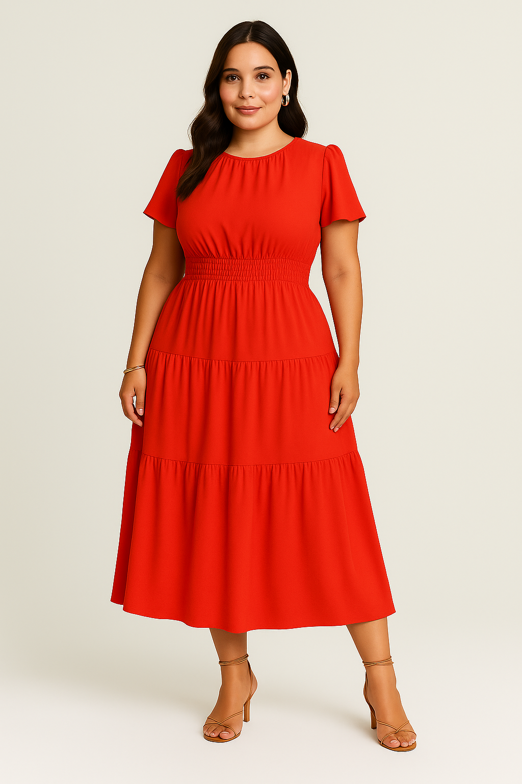 Women’s Maxi Dress – Smocked Vintage Style, Elegant & Flowy