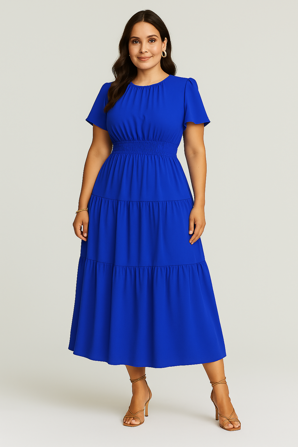 Women’s Maxi Dress – Smocked Vintage Style, Elegant & Flowy