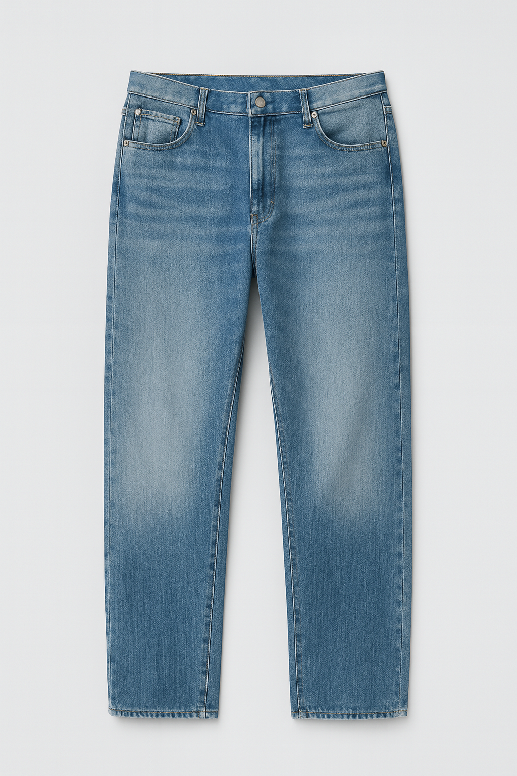 Men’s Pants – Tapered Denim Look, Lightweight & Slim Fit