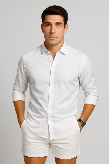 Men’s Shirt – Relaxed Look with Button Placket, Casual & Breathable