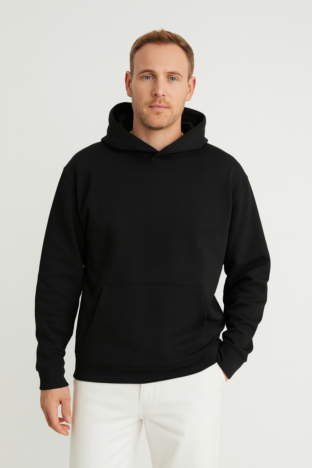 Men’s Hoodie – Fleece-Lined Look, Relaxed & All-Season Ready