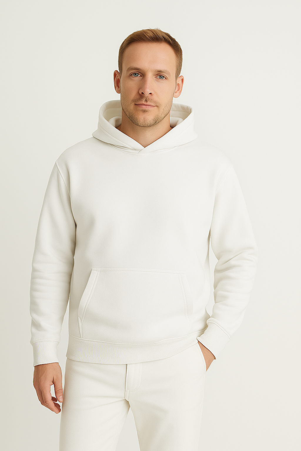 Men’s Hoodie – Fleece-Lined Look, Relaxed & All-Season Ready