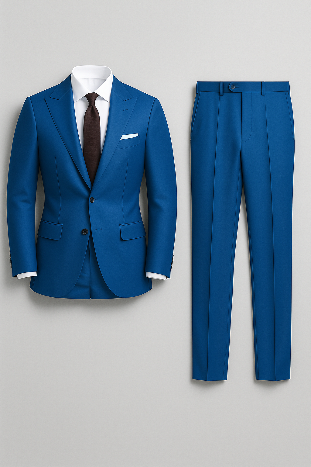 Men’s Suit – Two-Piece Tuxedo Style, Slim Fit & Notch Lapel Look