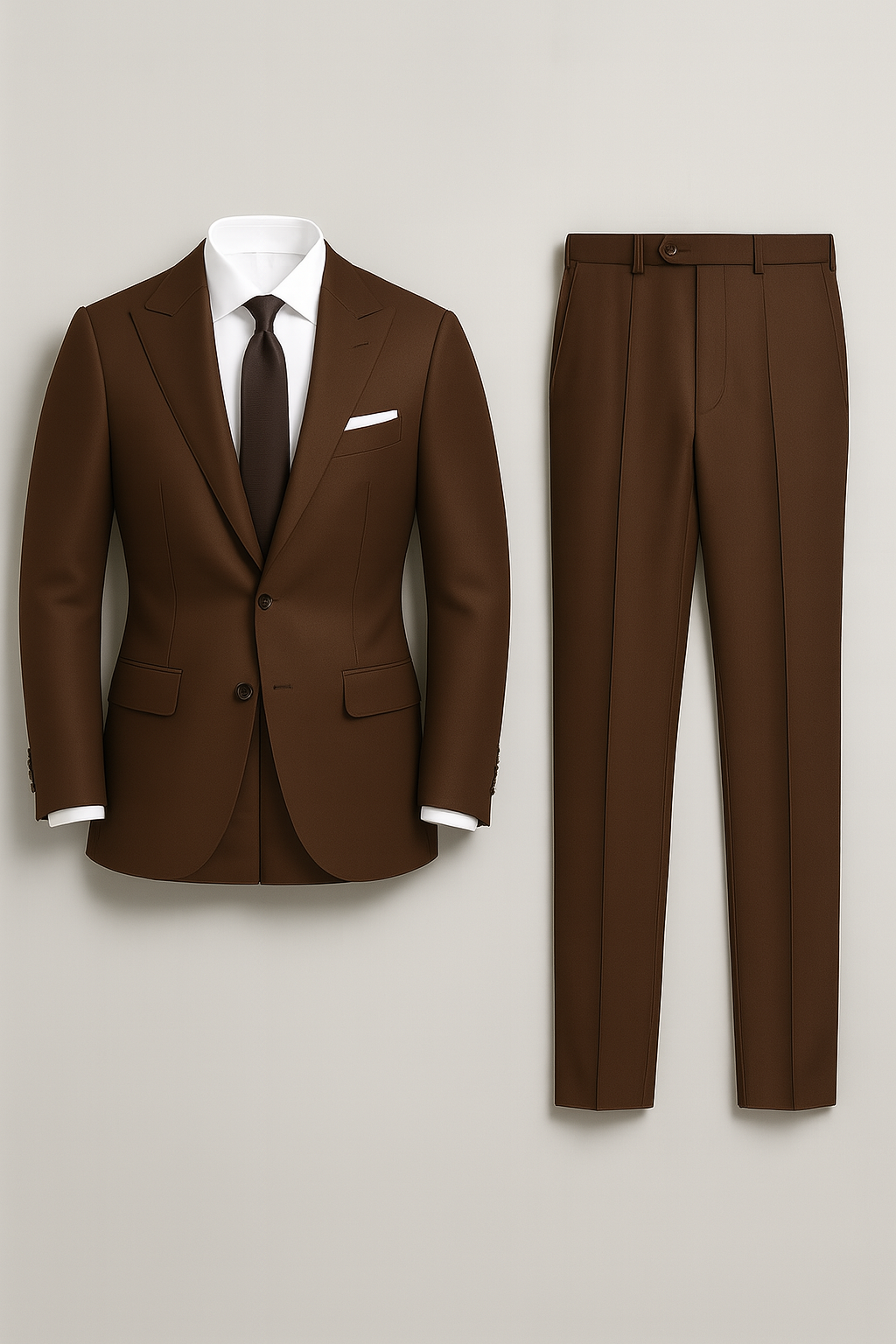 Men’s Suit – Two-Piece Tuxedo Style, Slim Fit & Notch Lapel Look