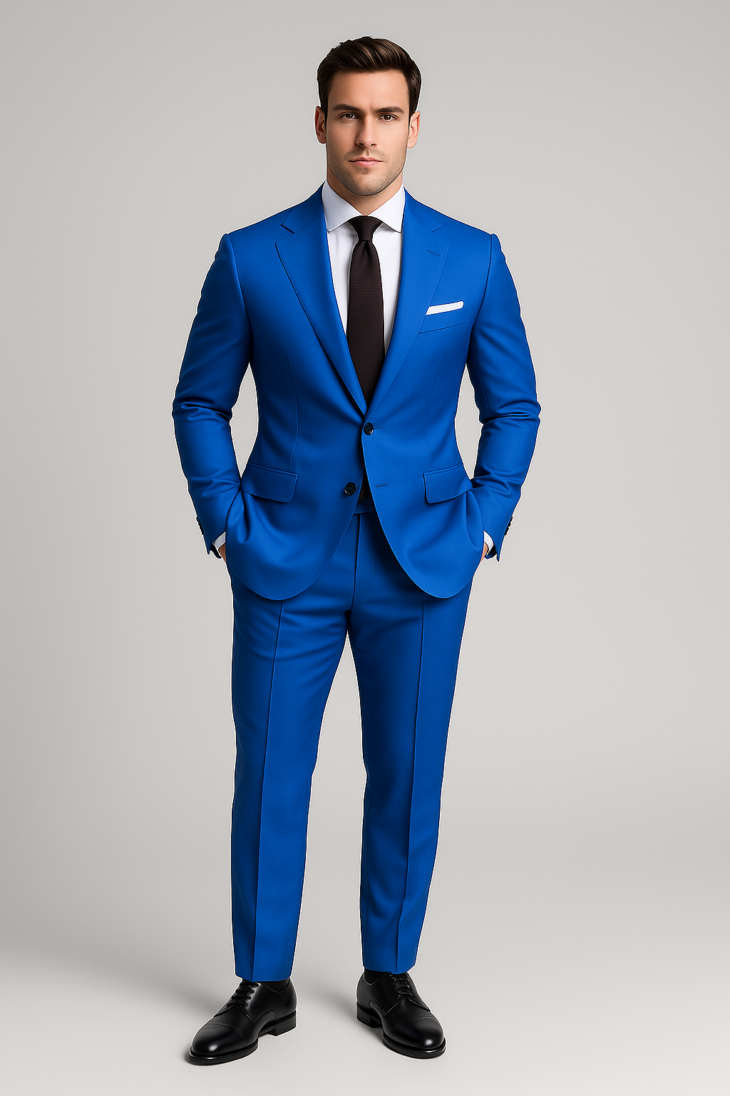 Men’s Suit – Two-Piece Tuxedo Style, Slim Fit & Notch Lapel Look