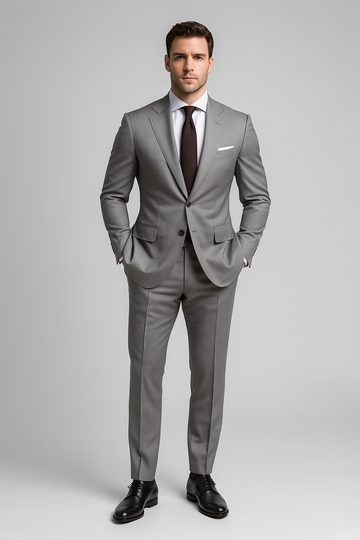Men’s Suit – Two-Piece Tuxedo Style, Slim Fit & Notch Lapel Look