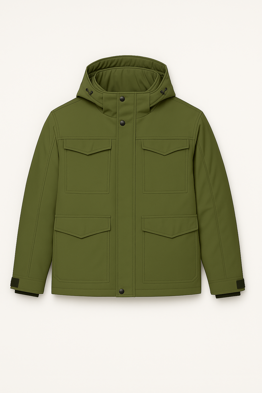 Men’s Jacket – Military Parka Look, Windproof & Thermal Warm