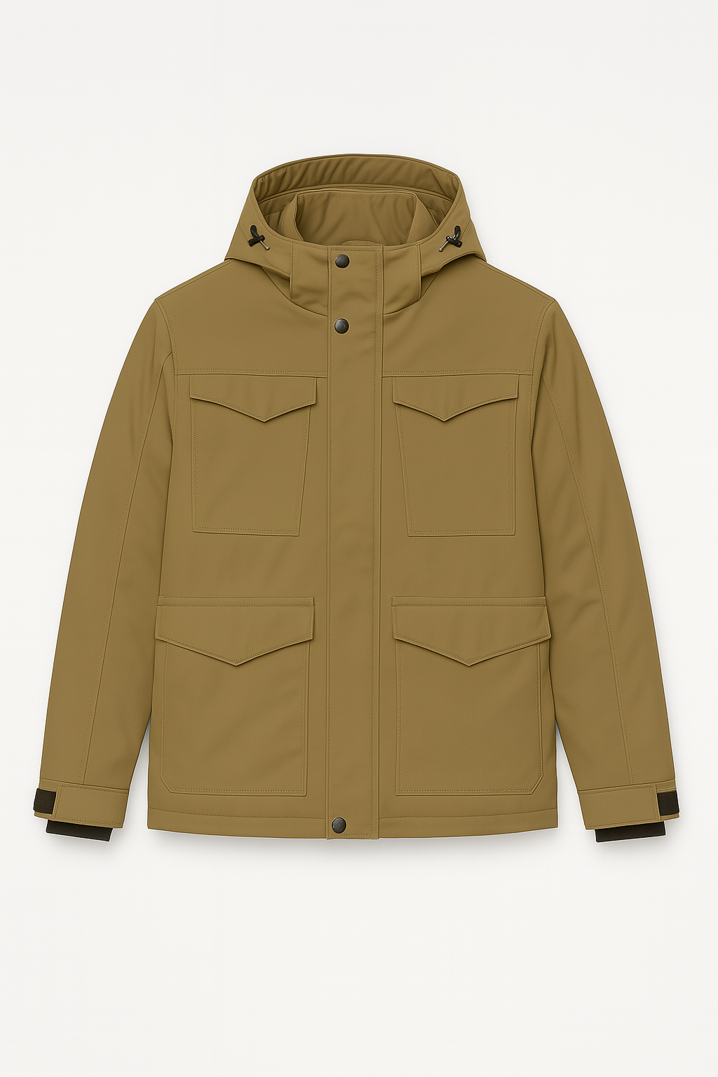 Men’s Jacket – Military Parka Look, Windproof & Thermal Warm