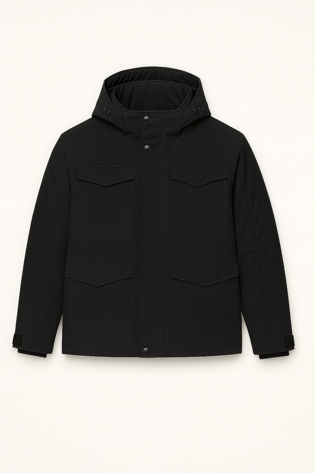 Men’s Jacket – Military Parka Look, Windproof & Thermal Warm