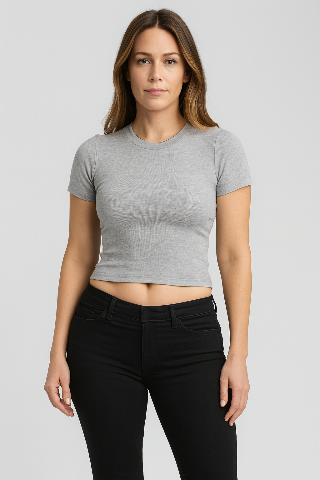 Women’s Baby Tee – Y2K Street Look, Slim-Fit & Trendy