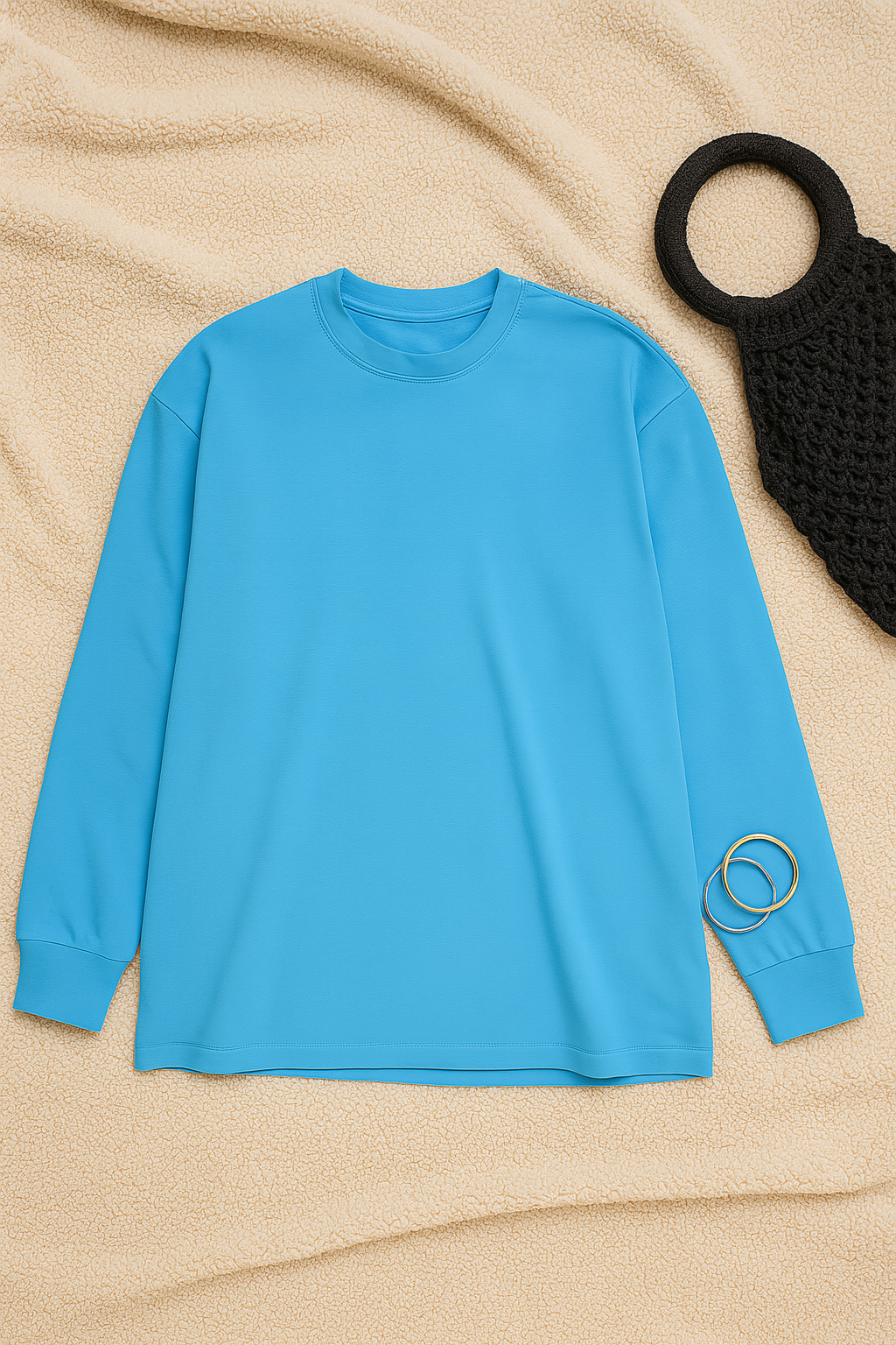 Women T-Shirt –  Round Neck Basic Look, Loose & Comfortable