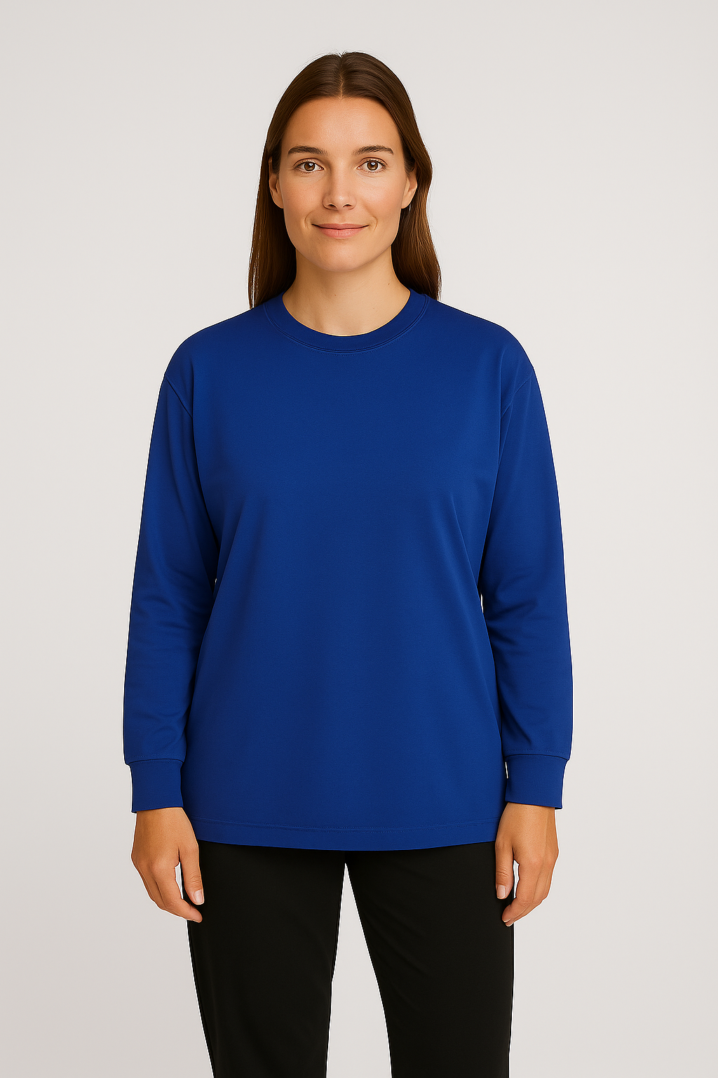 Women T-Shirt –  Round Neck Basic Look, Loose & Comfortable